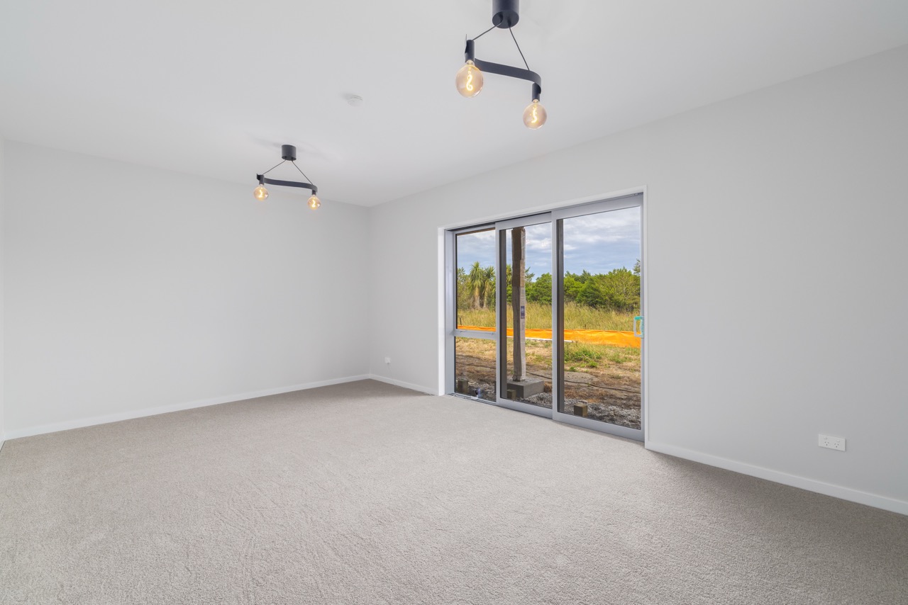 Open-plan living and kitchen area